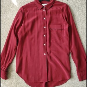 Everlane silk shirt